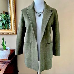 J crew merino wool open cardigan jacket sweater size m/l